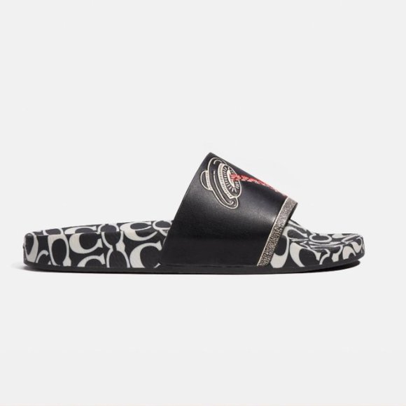 Coach Disney Mickey Mouse X Keith Haring Slide NWT - Picture 2 of 6